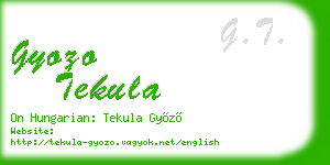 gyozo tekula business card